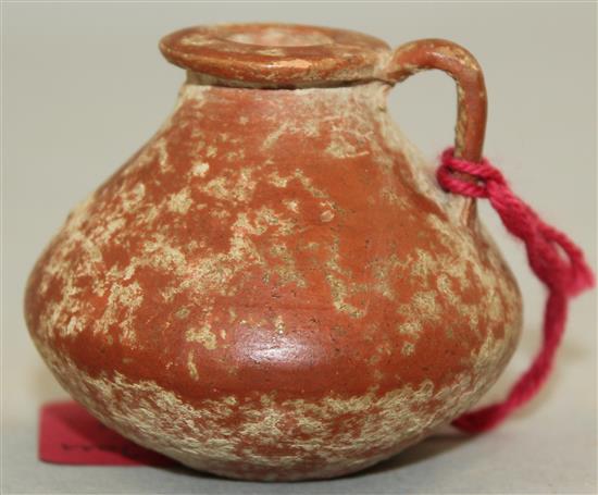 A Greek Attic redware small jar, 4.7cm